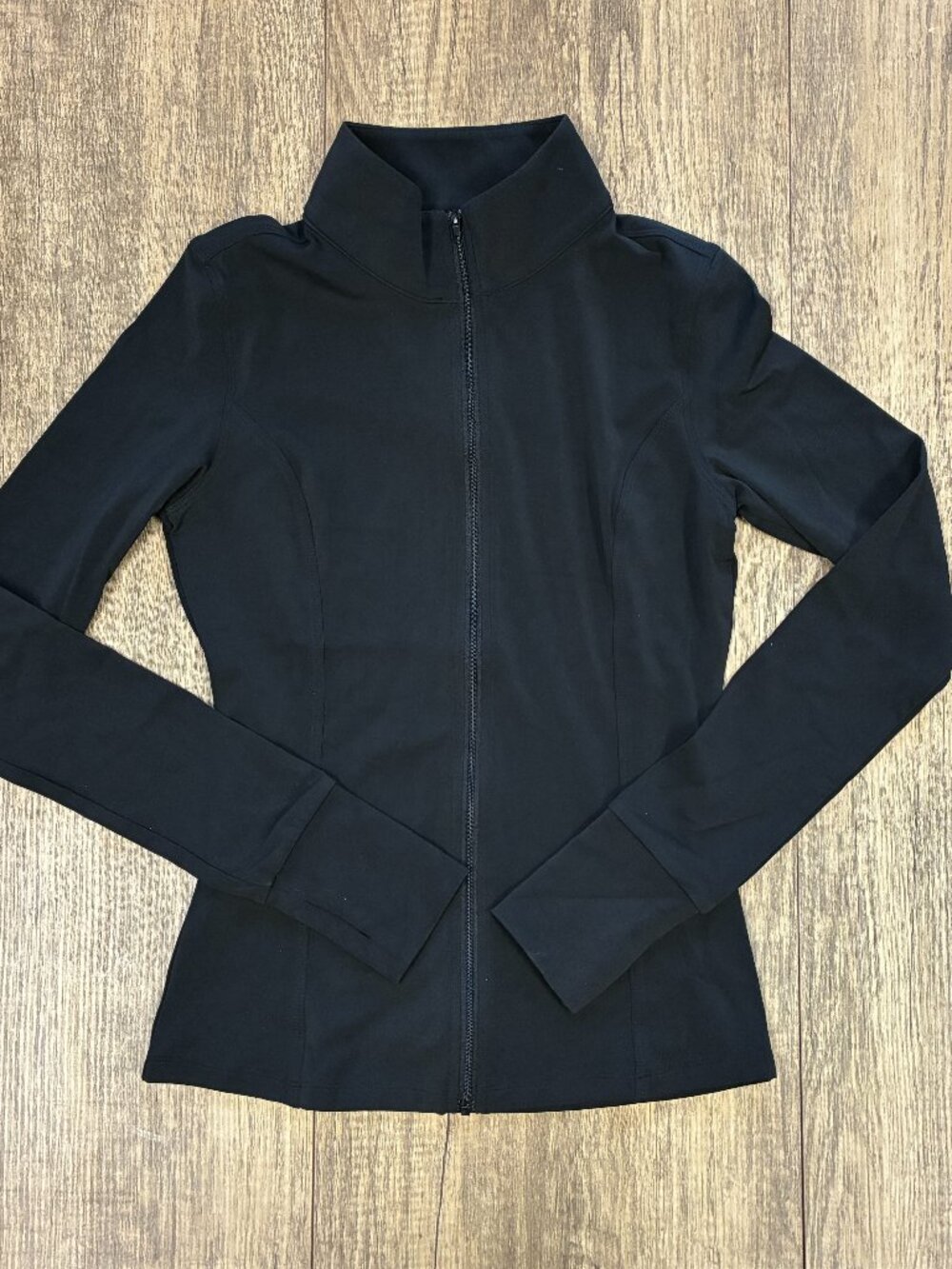 Full length Zip Up Jacket- Black